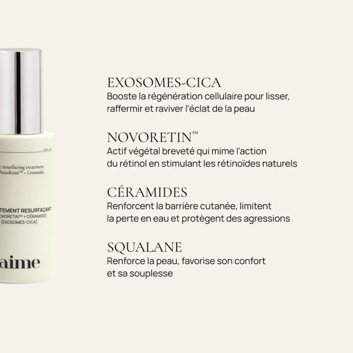 Le traitement resurfaçant - Aime