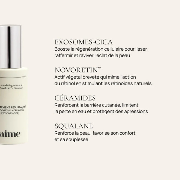 Le traitement resurfaçant - Aime