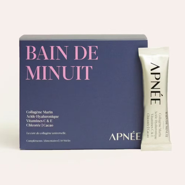 Collagène - Bain de minuit - goût cacao chicorée sticks - format stick journalier