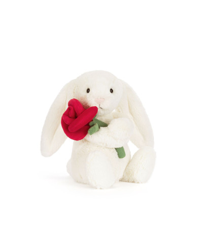 Cream Bunny with Rose - Jellycat