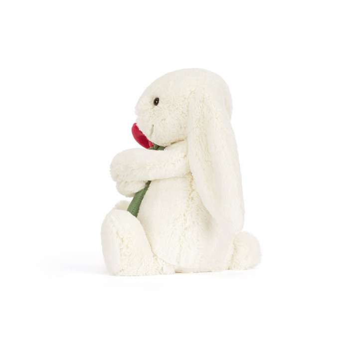 Cream Bunny with Rose - Jellycat