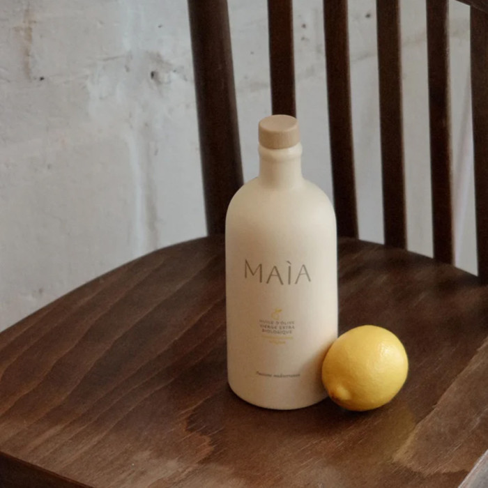 Huile d'olive extra vierge biologique aromatisée au citron biologique 40cl - Maìa