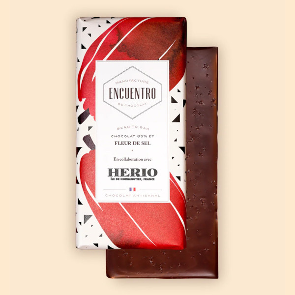 Chocolat noir 85% Fleur de sel Herio 75g