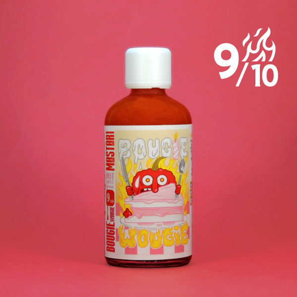Sauce bougie wougie - carolina reaper et fraise - 100ml