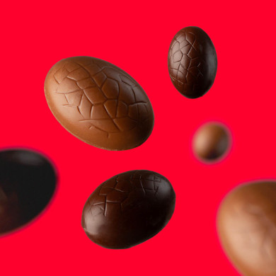 Réglette de 18 œufs de Pâques 🐺🐶 « Le Loup et le Chien »