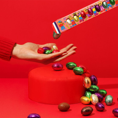 Réglette de 18 œufs de Pâques 🐺🐶 « Le Loup et le Chien »