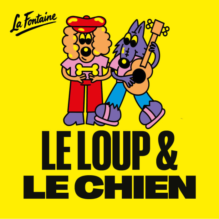 Réglette de 18 œufs de Pâques 🐺🐶 « Le Loup et le Chien »