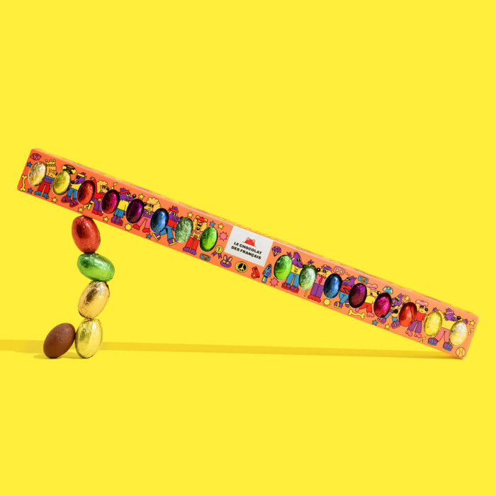 Réglette de 18 œufs de Pâques 🐺🐶 « Le Loup et le Chien »