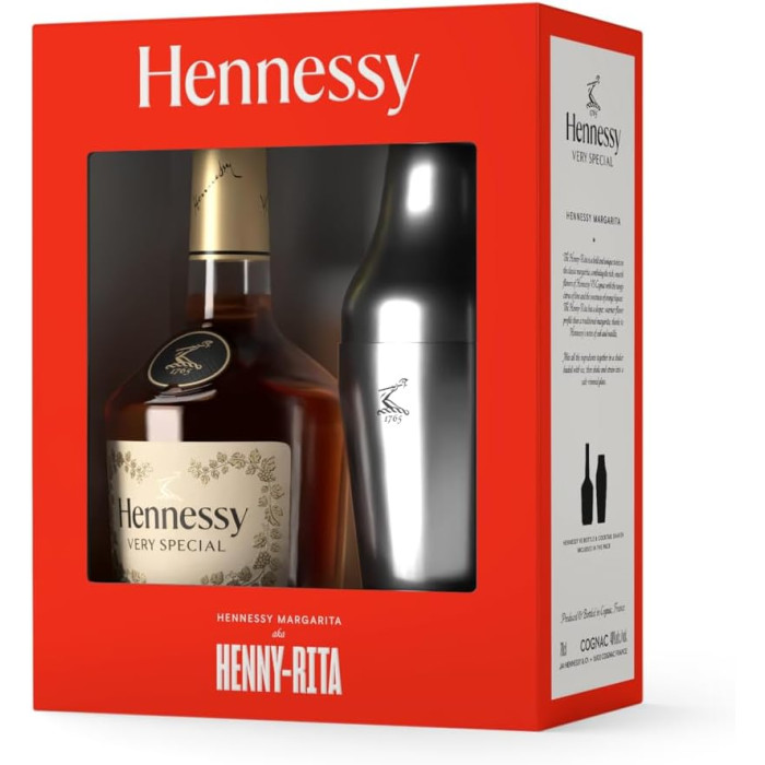 Cognac Hennessy VS Coffret Henny-Rita avec shaker – 75cl