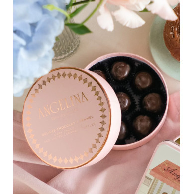 Boîte de truffes chocolat et caramel 125g