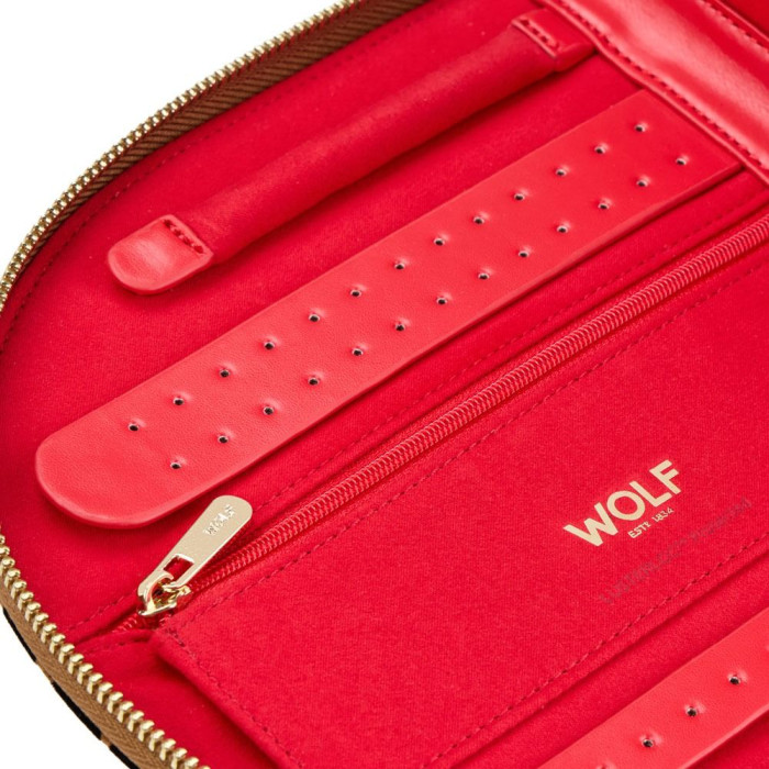 Portefeuille à bijoux motif léopard Savane