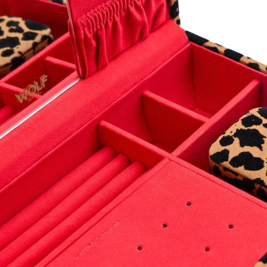 Savanna Leopard Print Medium Jewelry Box