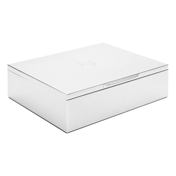 Boîte à bijoux et montres argentée