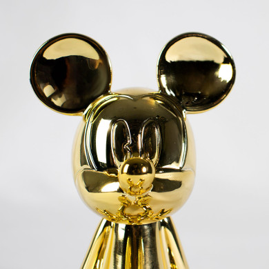 Sitting Mickey - Marcel Wanders - Chrome or - Extra Small