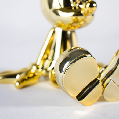 Sitting Mickey - Marcel Wanders - Chrome or - Extra Small