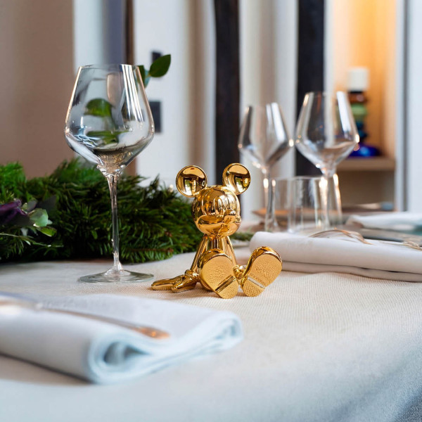Sitting Mickey - Marcel Wanders - Chrome or - Extra Small