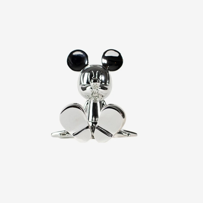 Sitting Mickey - Marcel Wanders - Chrome argent - Extra Small