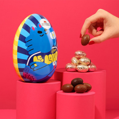 Œuf de Pâques chocolat Noir Gianduja & Lait Caramel 🐺🐑