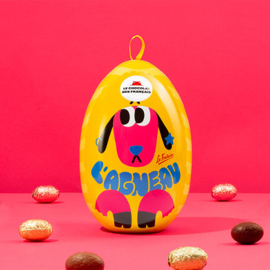 Œuf de Pâques chocolat Noir Gianduja & Lait Caramel 🐺🐑