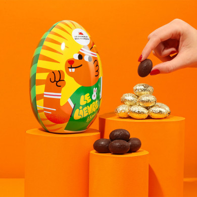 Œuf de Pâques chocolat Noir & Gianduja feuilleté 🐇🐢