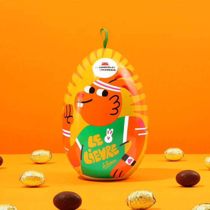 Œuf de Pâques chocolat Noir & Gianduja feuilleté 🐇🐢