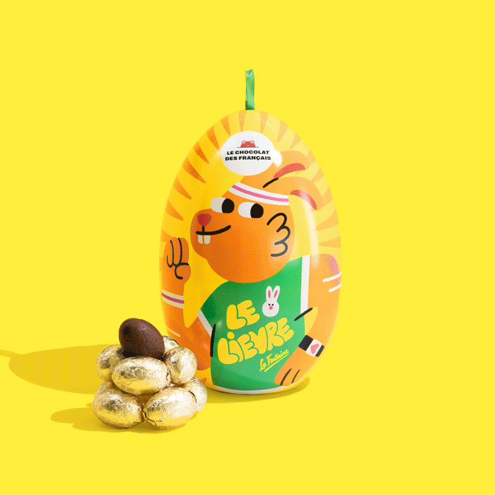 Œuf de Pâques chocolat Noir & Gianduja feuilleté 🐇🐢