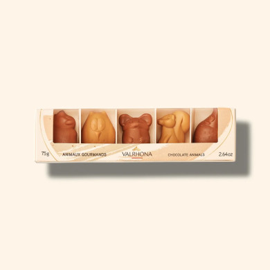 Petits animaux fourrés praliné