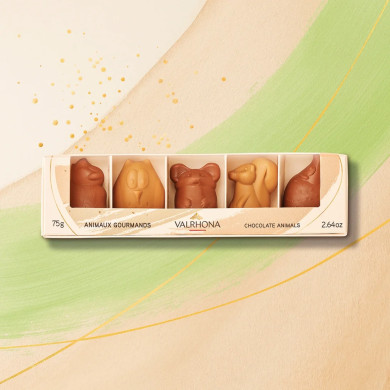 Petits animaux fourrés praliné