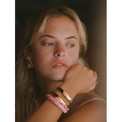 Jonc Diana Tie & Dye rose - Aurélie Bidermann