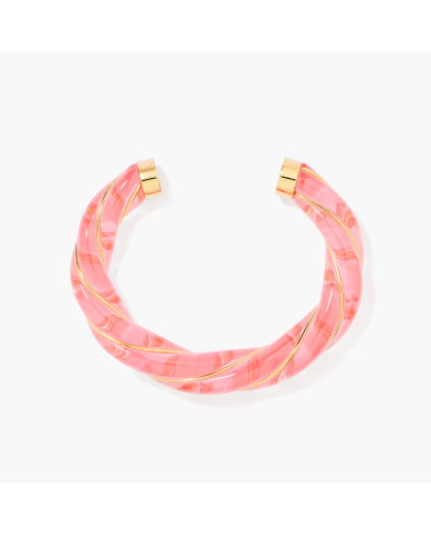 Jonc Diana translucide rose - Aurélie Bidermann