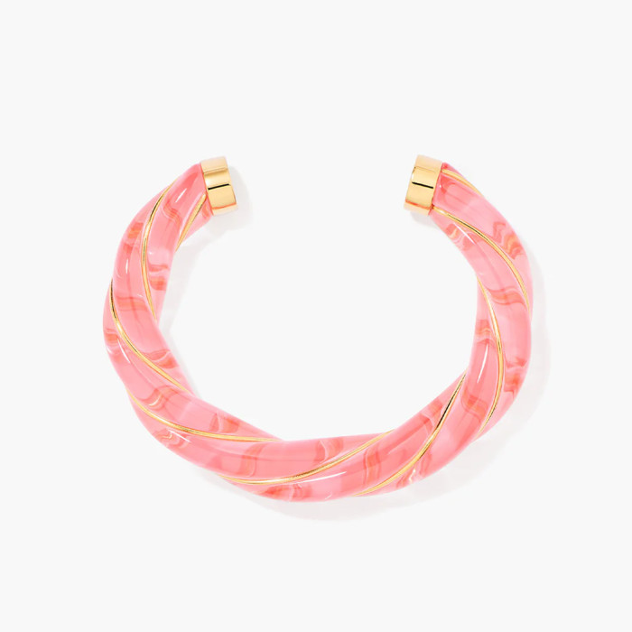 Jonc Diana translucide rose - Aurélie Bidermann