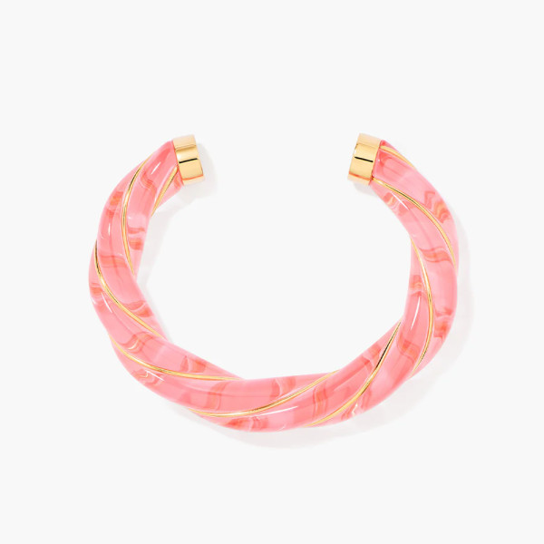 Jonc Diana translucide rose - Aurélie Bidermann