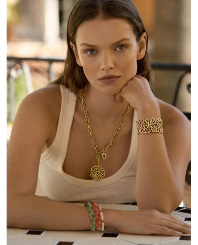 Jonc Diana translucide rose - Aurélie Bidermann