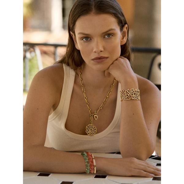 Jonc Diana translucide rose - Aurélie Bidermann