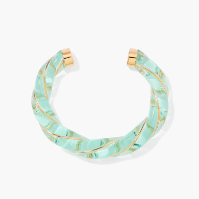 Jonc Diana translucide vert - Aurélie Bidermann