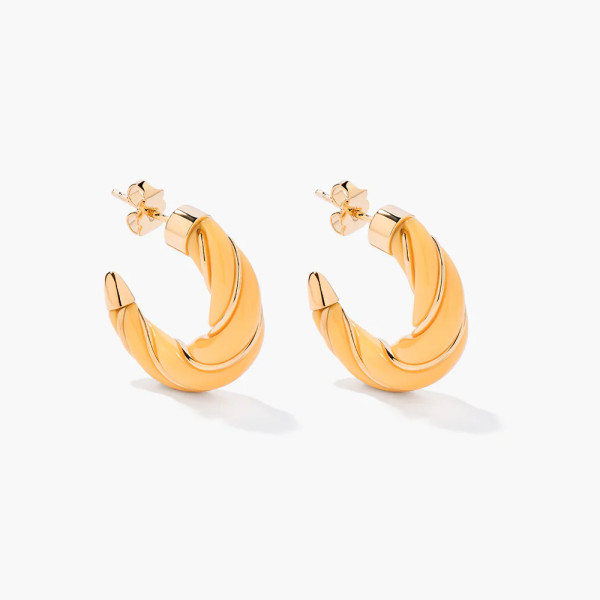 Boucles d'oreilles Diana jaune - Aurélie Bidermann