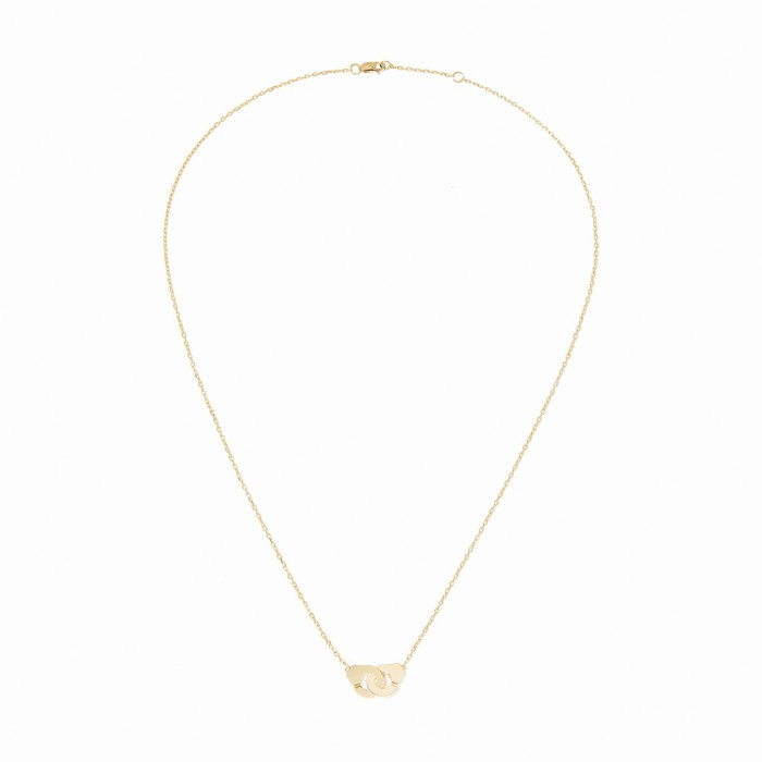 Collier Menottes dinh van XS or jaune