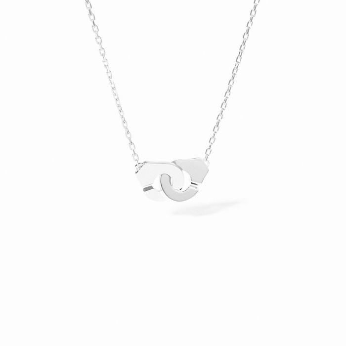 Collier Menottes dinh van XS or blanc