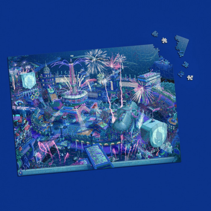 Puzzle Héritage officiel des Jeux Olympiques et Paralympiques de Paris 2024 (49 x 68 cm - 1000 pièces)