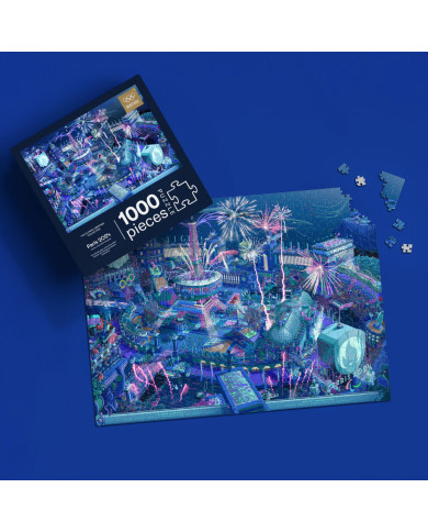 Puzzle Héritage officiel des Jeux Olympiques et Paralympiques de Paris 2024 (49 x 68 cm - 1000 pièces)