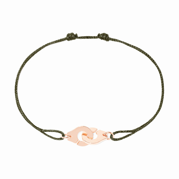 Bracelet sur cordon Menottes dinh van XS or rose