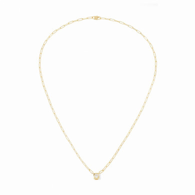 Collier Le Cube Diamant grand modèle or jaune et diamant