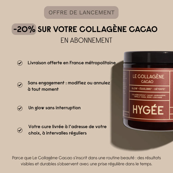 Collagène Cacao 140g - Hygée