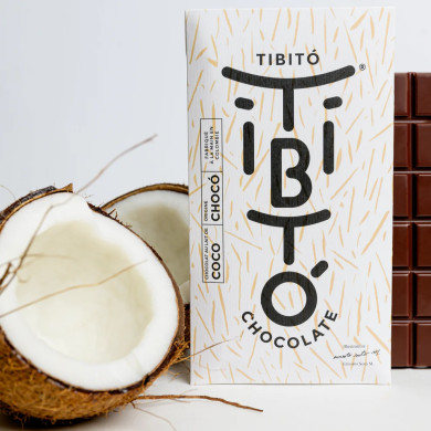 Chocolat lait de coco 80g - Tibitó