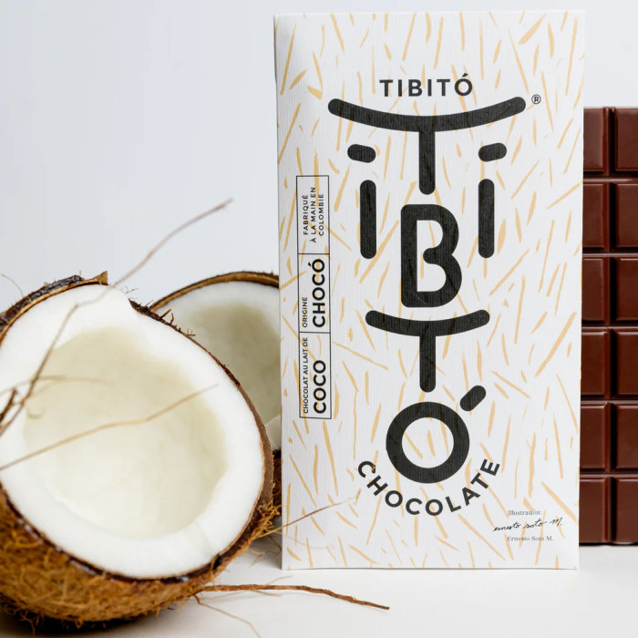 Chocolat lait de coco 80g - Tibitó