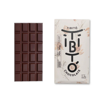 Chocolat noir 70% Physalis Romarin 80g - Tibitó