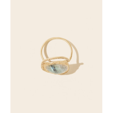 Bague Gaia labradorite - Taille 54 - Pascale Monvoisin