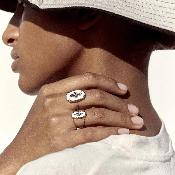 Bague Sunday Blanc - Taille 53 - Pascale Monvoisin