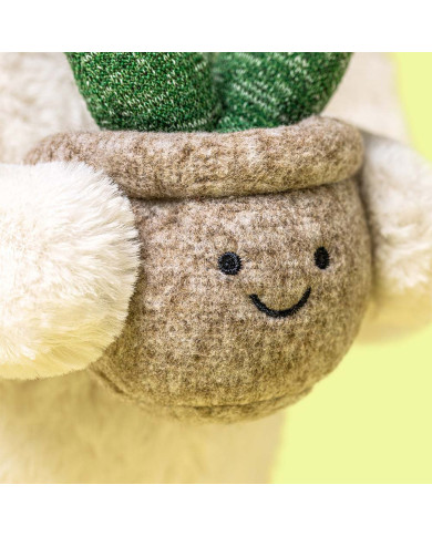 Cream Bunny with Plant - Jellycat