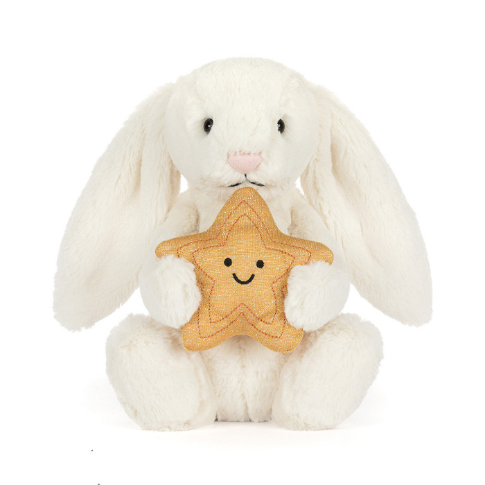Cream Bunny with Star - Jellycat